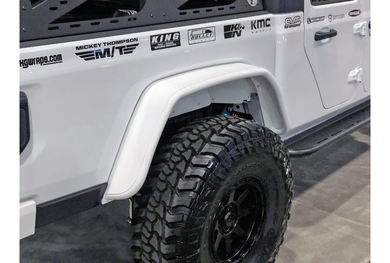 GenRight Aluminum Rear Tube Fenders; Gladiator JT