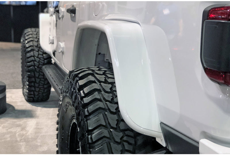 GenRight Aluminum Rear Tube Fenders; Gladiator JT