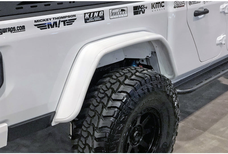 GenRight Aluminum Rear Tube Fenders; Gladiator JT