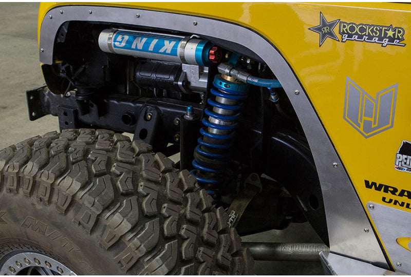 GenRight JK 0" Flare Front Fenders Aluminum 