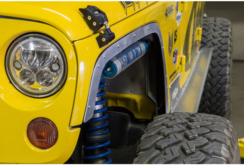 GenRight JK 0" Flare Front Fenders Aluminum 