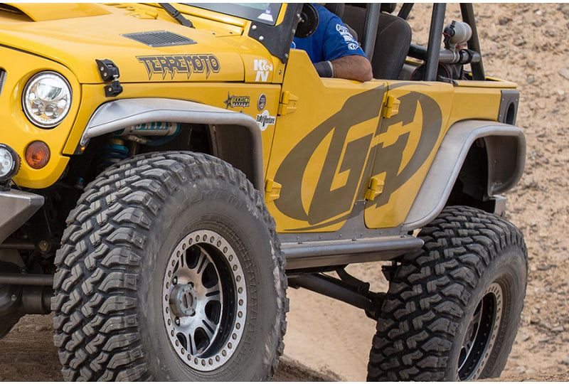 GenRight JK 4" Flare Front Tube Fenders Aluminum