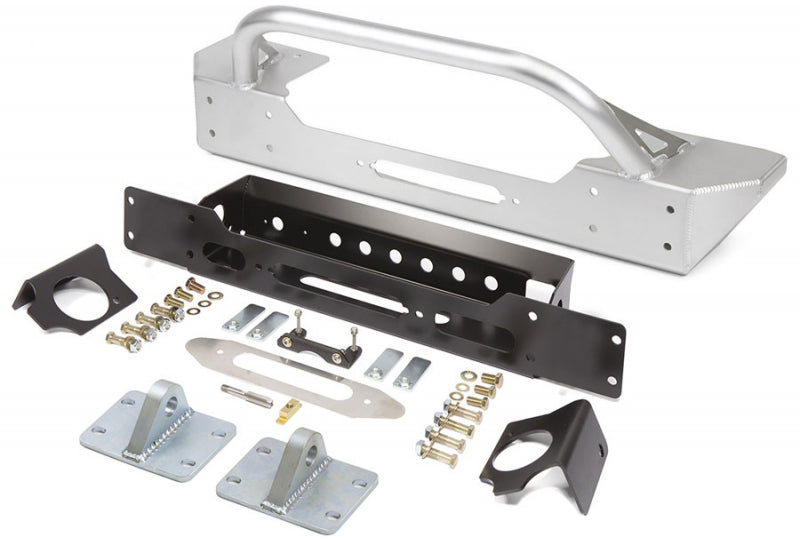 GenRight Ultra Clearance Lo-Pro Winch Guard Front Bumper; Wrangler JK/JKU