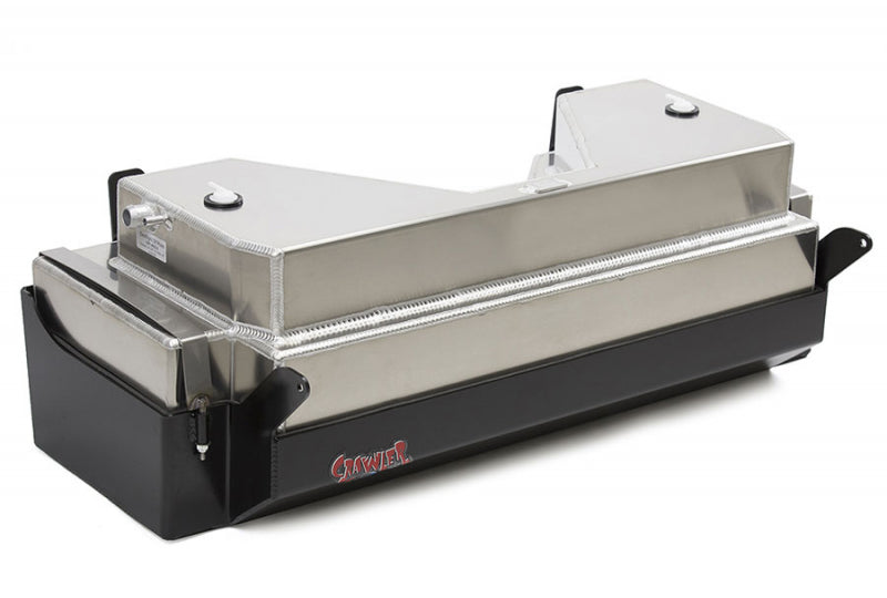 Genright Stretch Gas Tank & Steel Skid Plate (22 Gal); Wrangler JK
