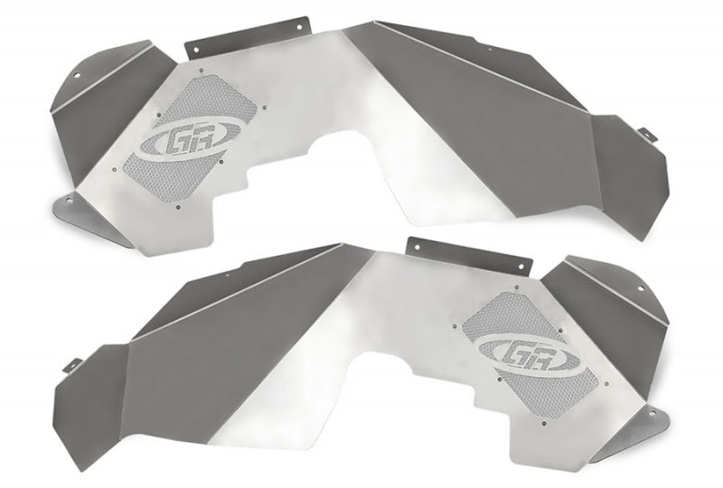 Genright Front Inner Fenders (Silver); Wrangler JK