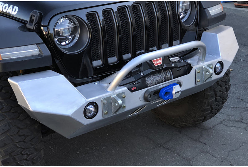 GenRight FBB-10295 JL & JT Full Width Winch Guard Front Bumper