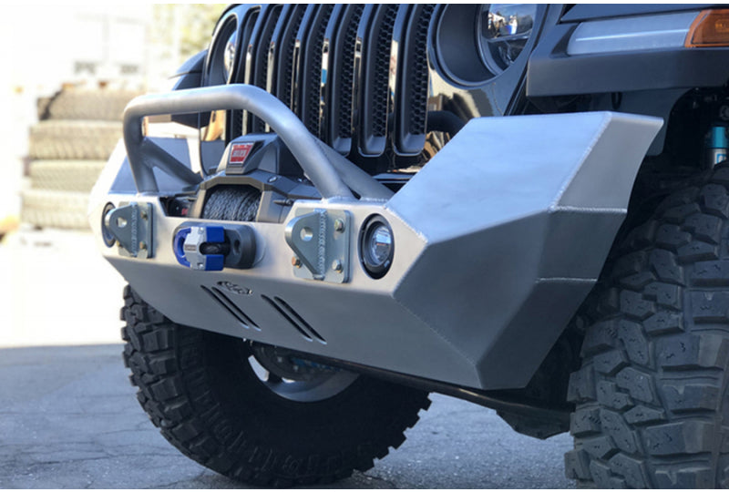 GenRight FBB-10295 JL & JT Full Width Winch Guard Front Bumper