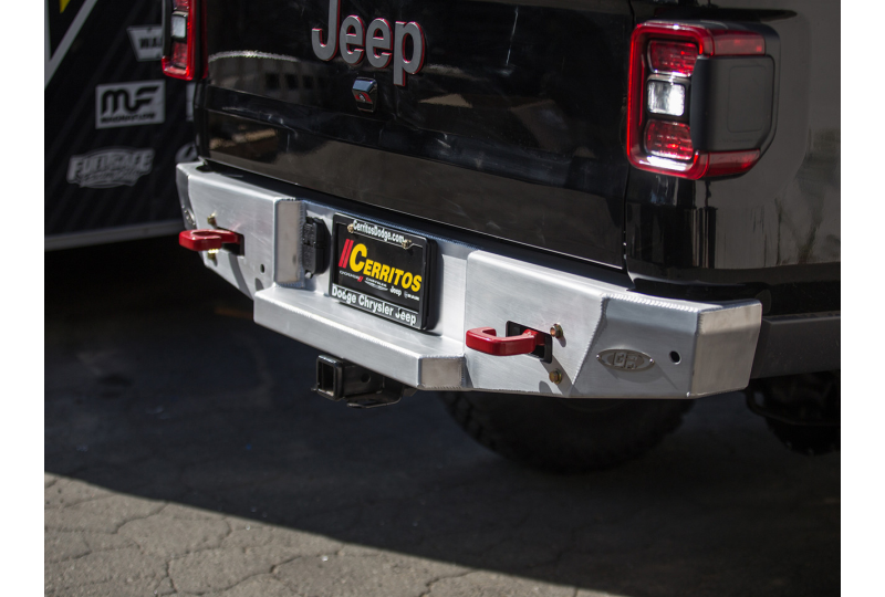 GenRight Aluminum Rear Bumper; Gladiator JT