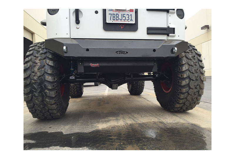 Genright Stretch Gas Tank & Steel Skid Plate (22 Gal); Wrangler JK