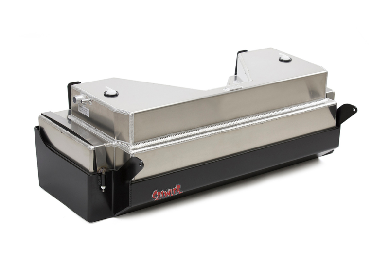 Genright Stretch Gas Tank & Steel Skid Plate (22 Gal); Wrangler JK