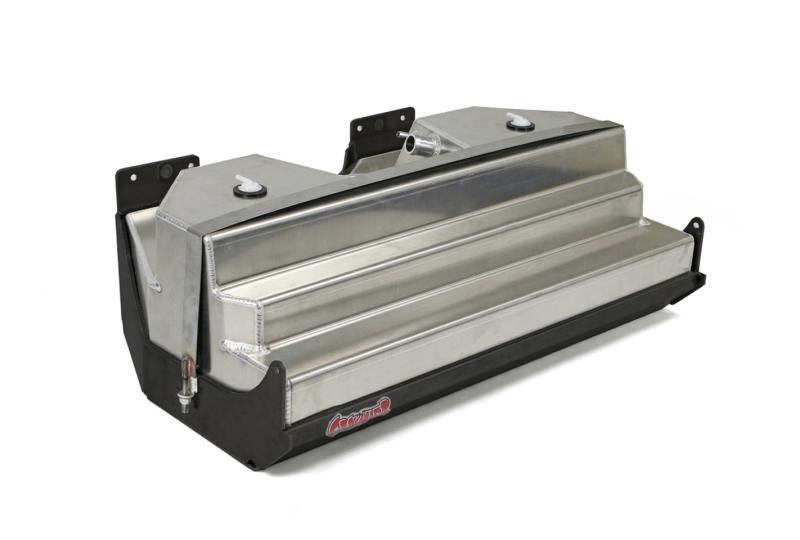 GenRight 25 Gal Single Gas Tank & Steel Skid Plate; Wrangler JK/JKU