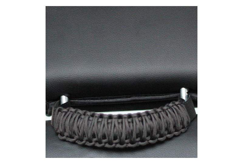 Bartact Paracord Head Rest Grab Handles Black/Black (Pair)