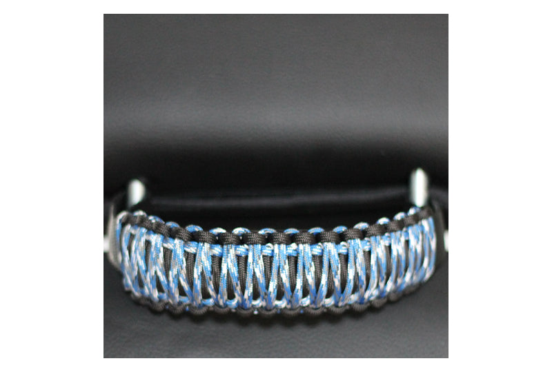 Bartact Paracord Head Rest Grab Handles Black/Blue Camo (Pair)
