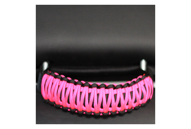 Bartact Paracord Head Rest Grab Handles Black/Hot Pink (Pair)