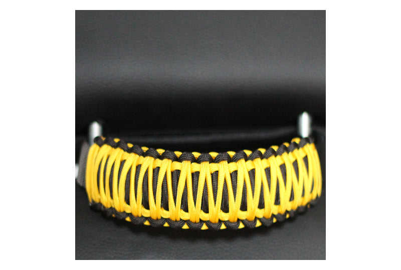 Bartact Paracord Head Rest Grab Handles Black/Yellow (Pair)