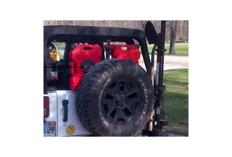 High Double Rotopax Mount for Maximus-3 JK Tire Carrier