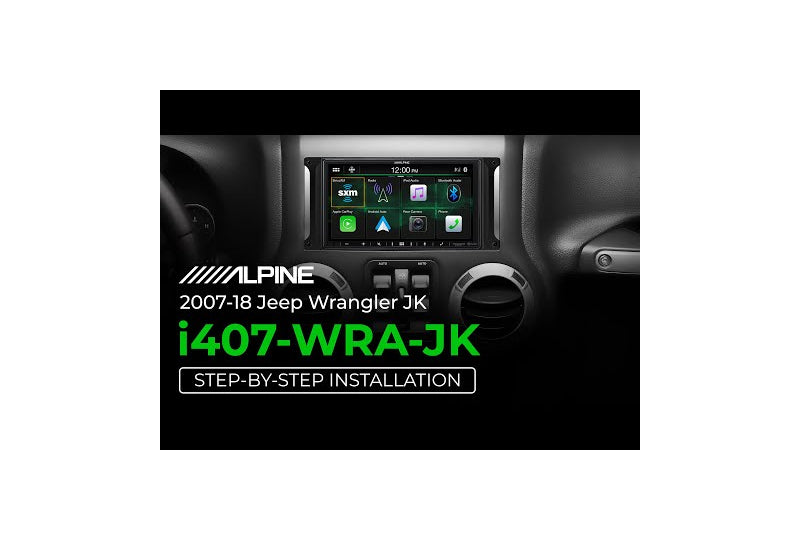 Alpine i407-WRA-JK Restyle Radio; Wrangler JK