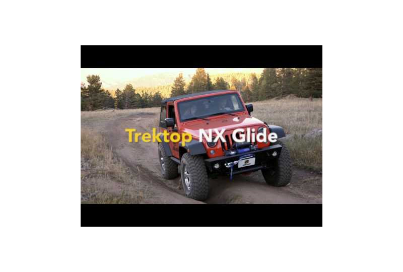 Bestop Trektop NX Glide for JK (2 Door); Black Diamond & Black Twill