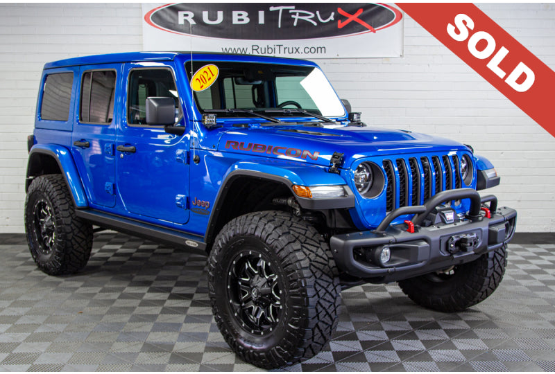 2021 Jeep Wrangler JL Unlimited Rubicon Hydro Blue- SOLD