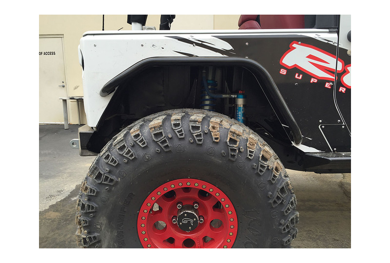 GenRight Wide EXT Rear Tube Fenders; Wrangler JK
