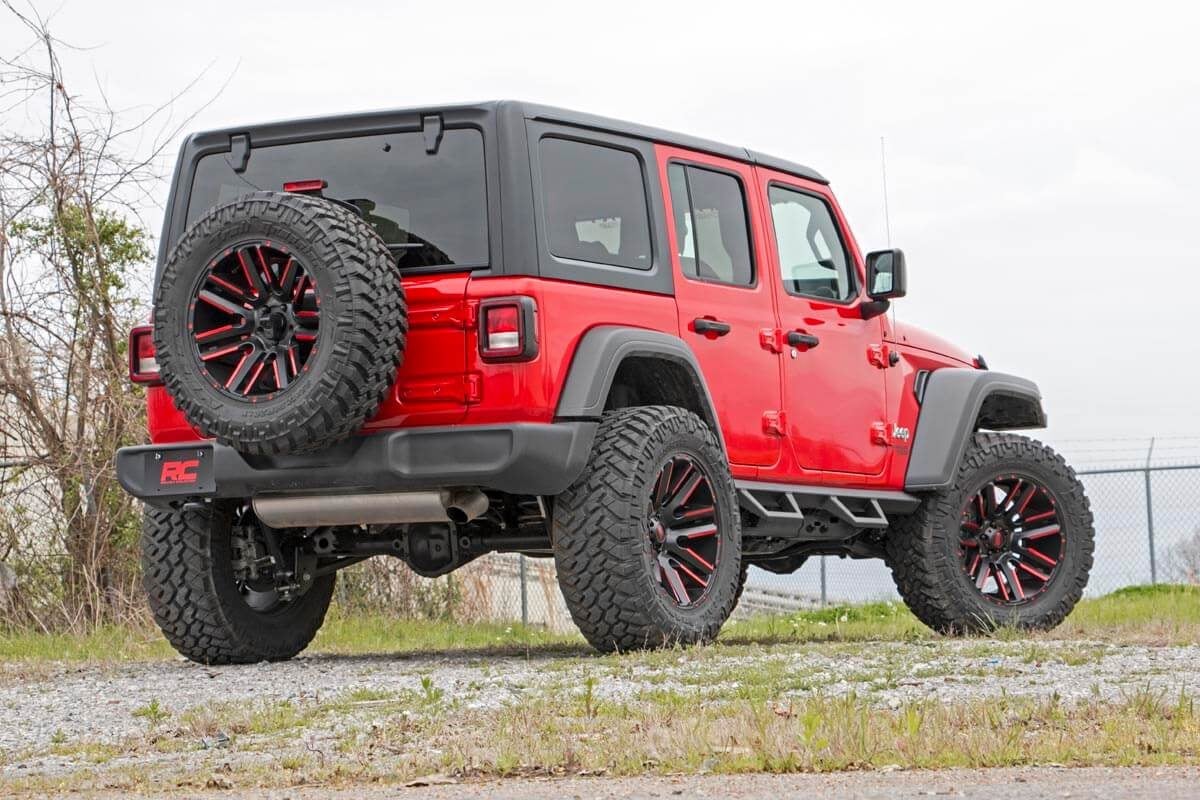 Rough Country Contoured Drop Steps; Wrangler JL Unlimited