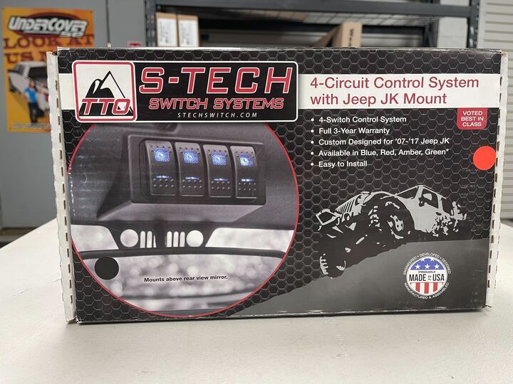 S-Tech TTO-STECH-2BE 4 Circuit Control Switch System with JK Mount