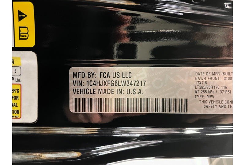 2020 Jeep Wrangler JL Unlimited Rubicon Black - SOLD