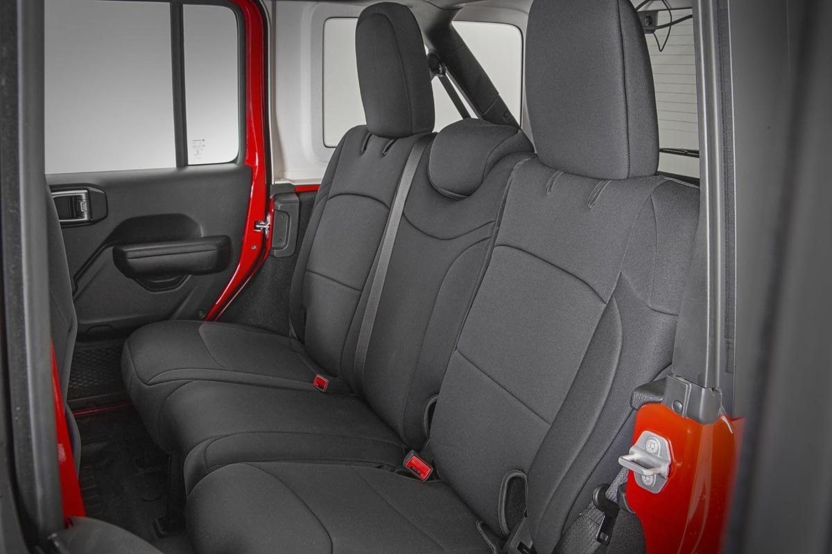 Rough Country Neoprene Seat Covers; Wrangler JL