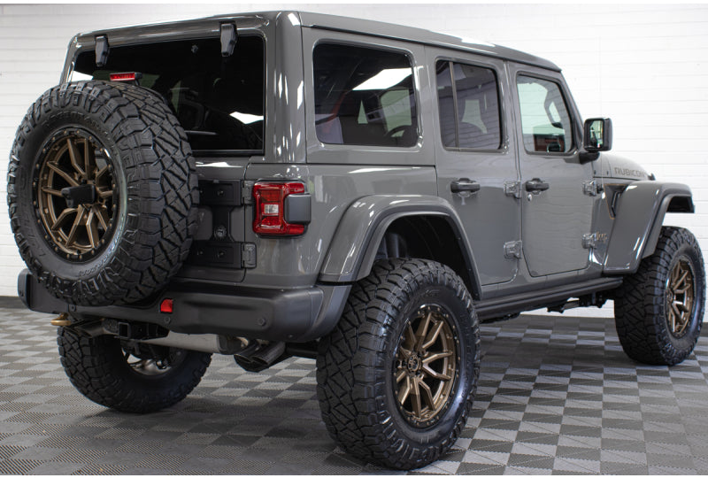 Sting Gray 2023 jeep wrangler jl unlimited rubicon anniversary edition passenger rear corner JP-STING GRAY-PW672781