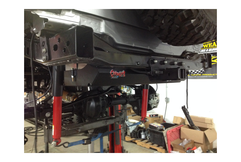 GenRight 20 Gal Single Gas Tank & Steel Skid Plate; Wrangler JK/JKU