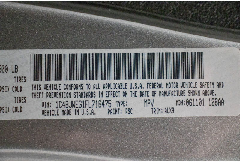 2015 Jeep Wrangler Sahara Hard Top Silver - SOLD