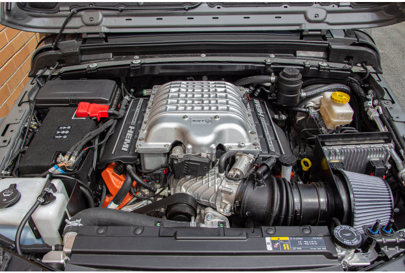 Engine bay picture of this 2020 Jeep Wrangler Unlimited Rubicon JL Hellcat HEMI Sting Gray