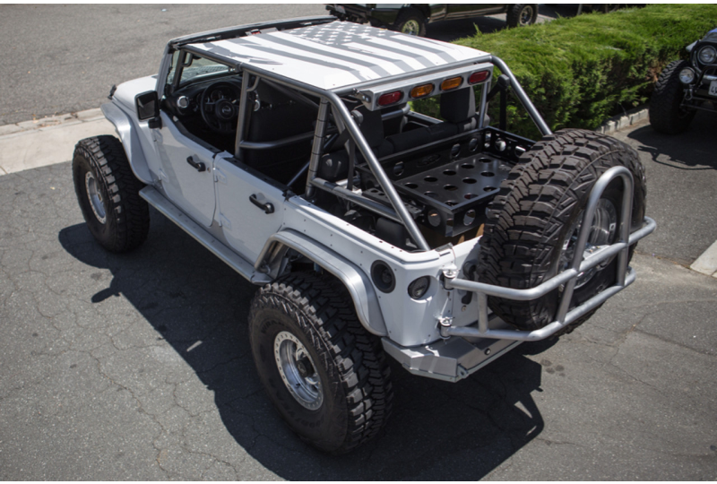 GenRight Aluminum Roof for GenRight Roll Cage; Wrangler JK Unlimited