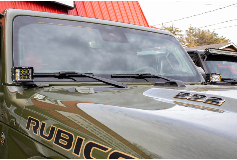 KC HiLites A-Pillar Light Bracket Pair; Wrangler 392, Gladiator Mojave