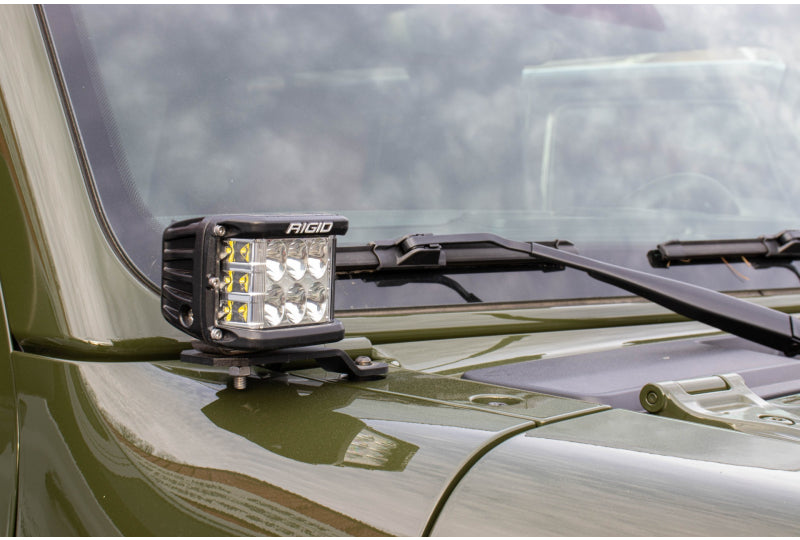 KC HiLites A-Pillar Light Bracket Pair; Wrangler 392, Gladiator Mojave