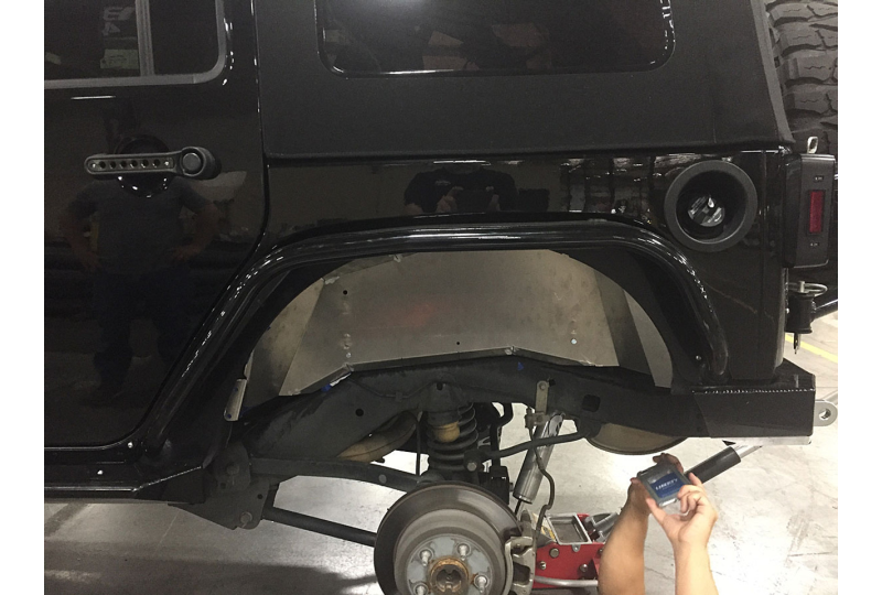 GenRight Aluminum Rear Inner Fenders; Wrangler JK