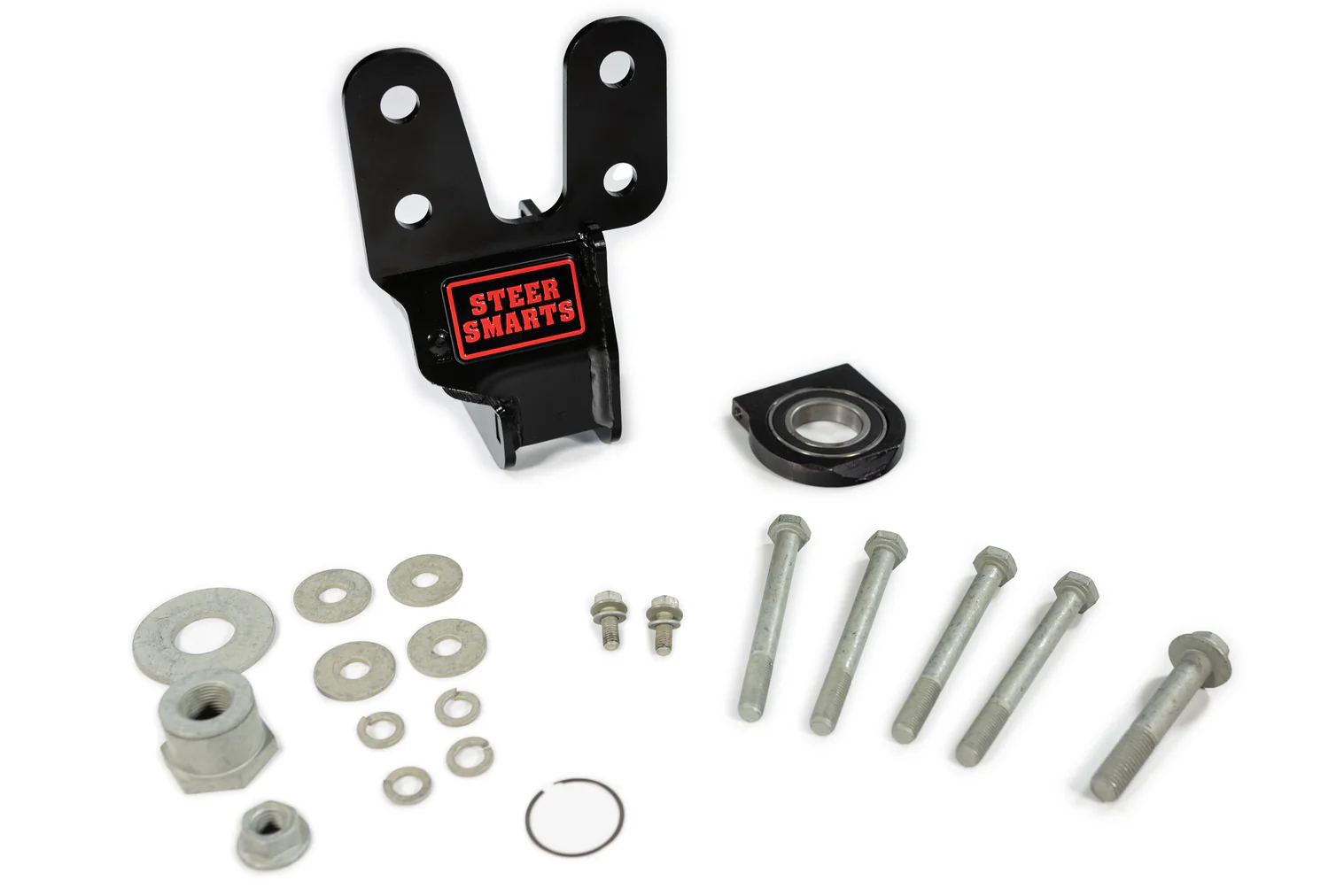 YETI XD™ 2018-2024+ JL/JT Sector Shaft Brace With Frame Side Track Bar Reinforcement Bracket - STEEL STEERING BOX ONLY