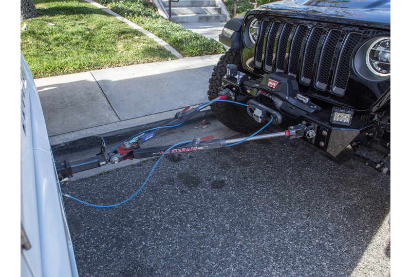 GenRight Low Profile Winch Guard w/ Grill Bar Front Bumper; Wrangler JK/JKU