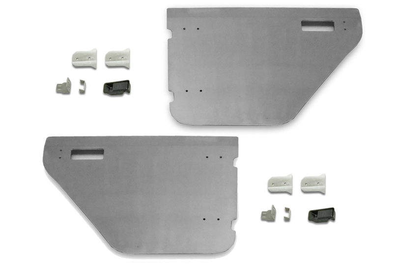 GenRight Aluminum Half Doors (Rear); Wrangler JL & Gladiator JT