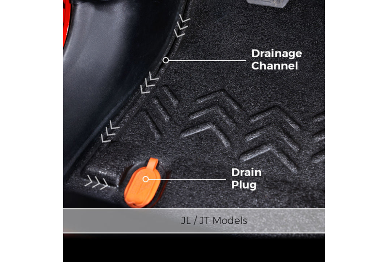 Armorlite Front Flooring (Desert Khaki); Wrangler JLU