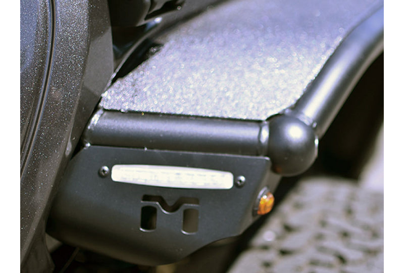 Metalcloak Front Overland JL Tube Fenders - Black Powder Coat