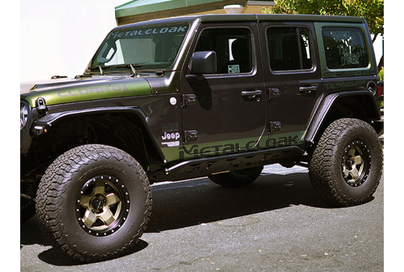 Metalcloak Front Overland JL Tube Fenders - Black Powder Coat