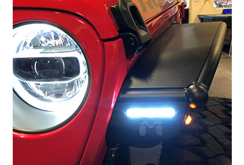 Metalcloak Front Overland JL Tube Fenders - Black Powder Coat