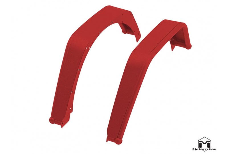 Metalcloak Rear Overland JL Tube Fenders - Raw Metal