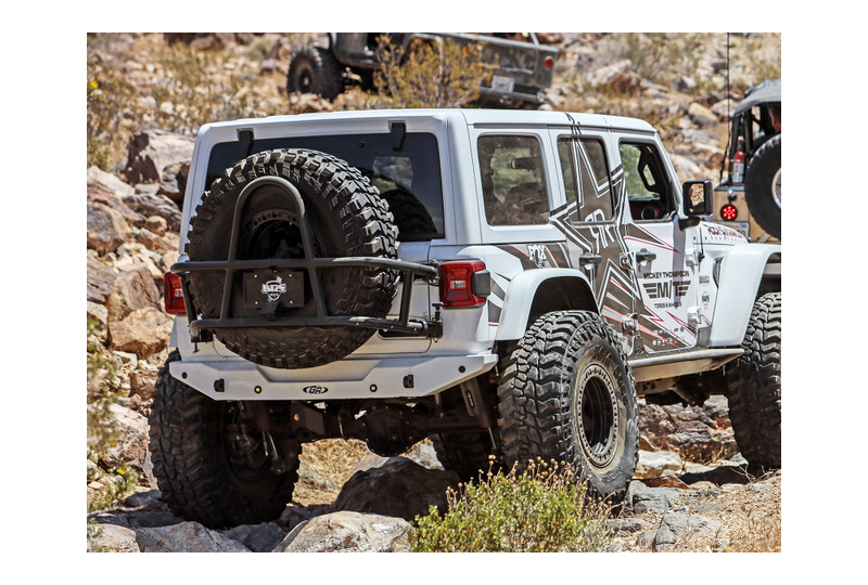 GenRight Swing Out Rear Tire Carrier - Aluminum; Wrangler JL