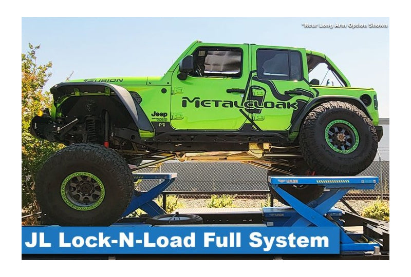 MetalCloak Lock-N-Load, Bolt-On Long Arm Suspension System 3.5"/4.5", Wrangler JL