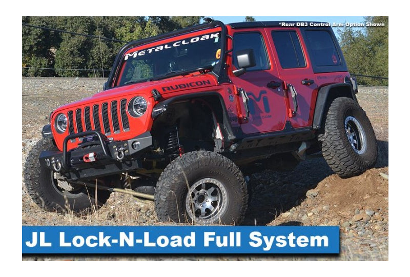 MetalCloak Lock-N-Load, Bolt-On Long Arm Suspension System 3.5"/4.5", Wrangler JL