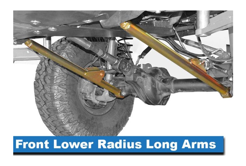 MetalCloak Lock-N-Load, Bolt-On Long Arm Suspension System 3.5"/4.5", Wrangler JL