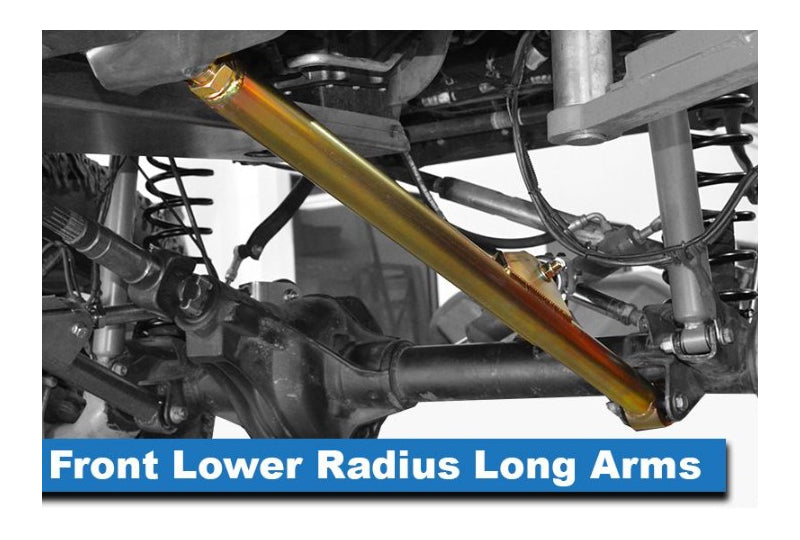 MetalCloak Lock-N-Load, Bolt-On Long Arm Suspension System 3.5"/4.5", Wrangler JL