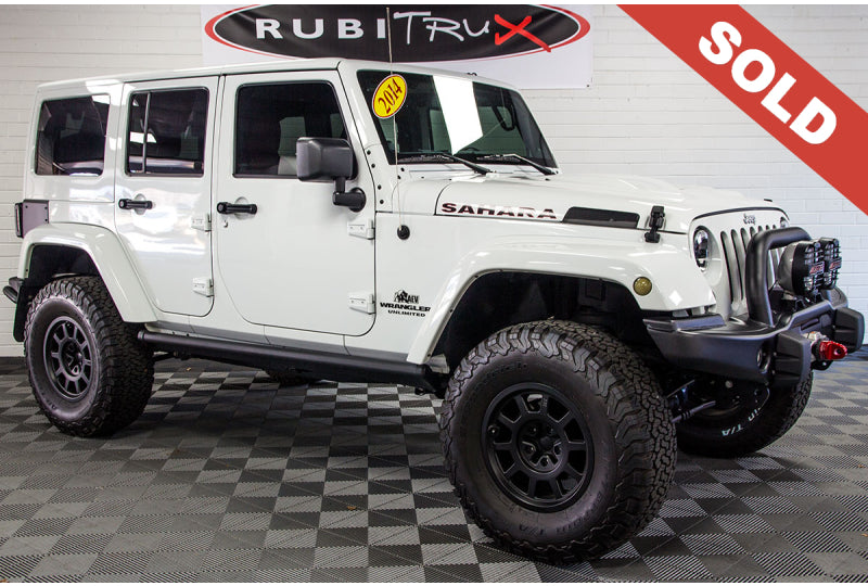 2014 Jeep Wrangler Sahara Unlimited White - SOLD